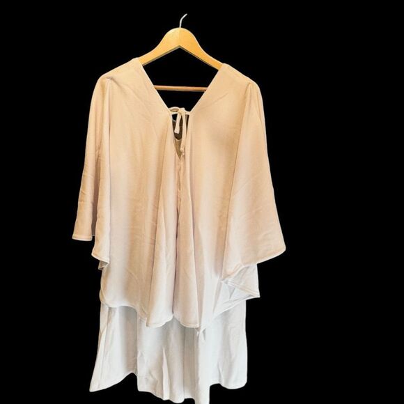 Sold! NWT. Ashley Stewart. White Tiered Ruffled Romper. Size 22. - Picture 1 of 12